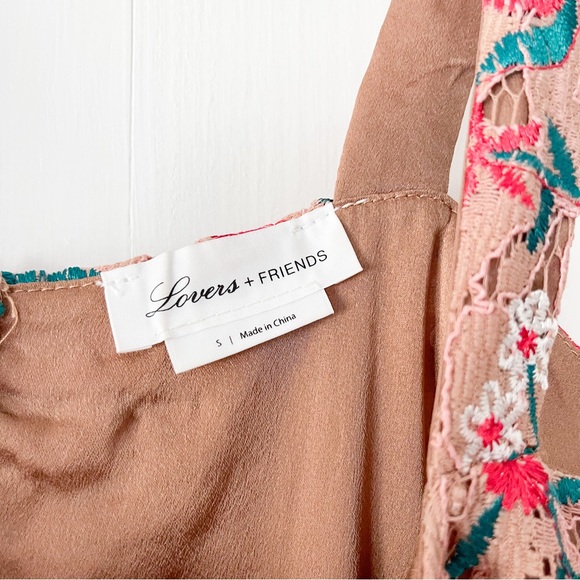 Lovers + Friends Under The Stars Midi Dress in Dark Nude Floral Size Small - Picture 5 of 11